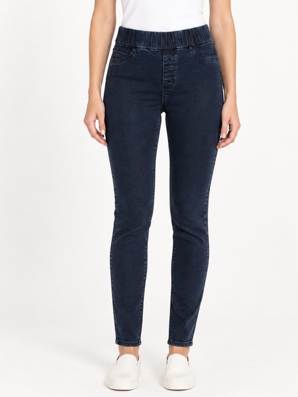 Liverpool Jeans Company Pull-On Denim Legging Jeans Jeggings Size 10 Dark Indigo